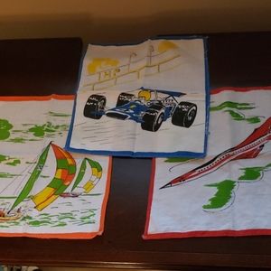 3 vintage handkerchiefs